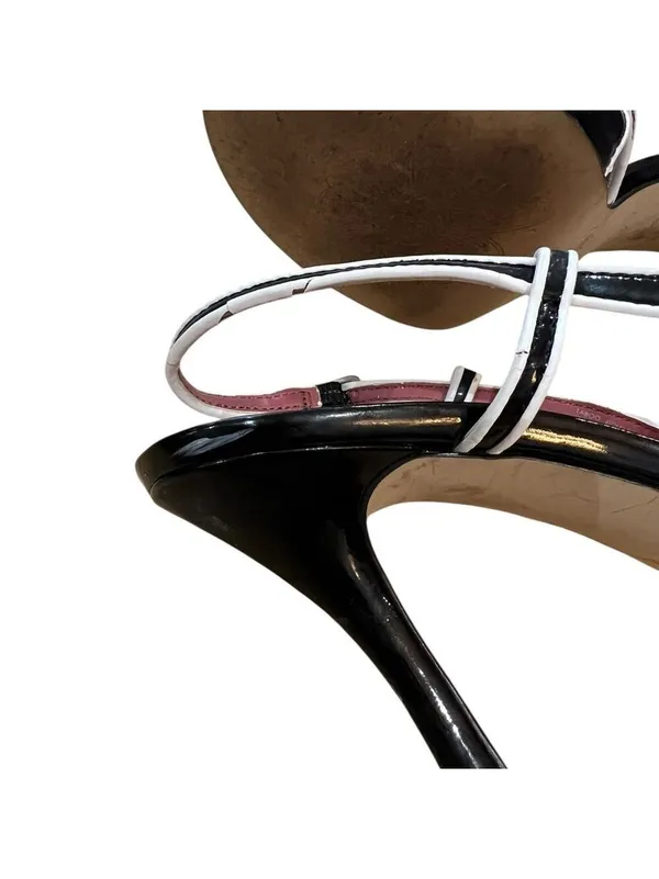 Tahari Black and White Strappy Sandals - Image 6