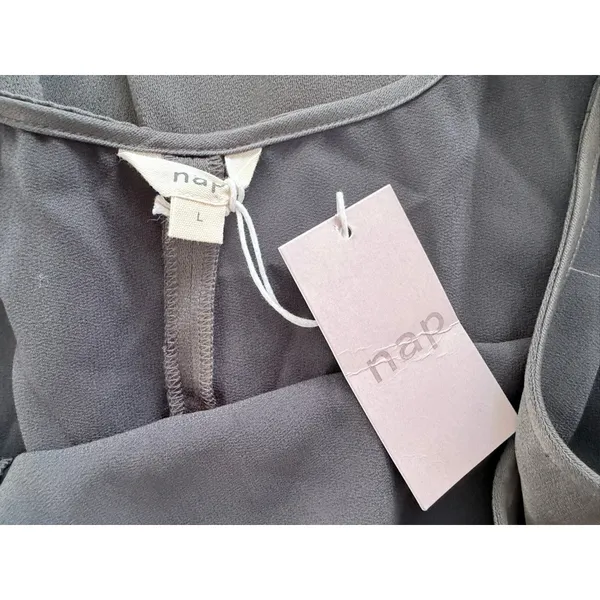Nap Loungewear Sleeveless A-line Maxi Dress Dark Grey NEW Size Large Comfort - Image 3