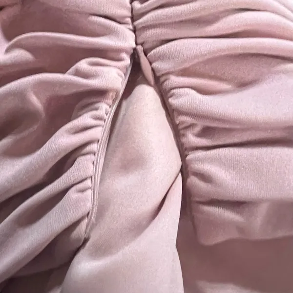 Zara Soft Blush Pink Corset Tube Top Size Small - Image 5