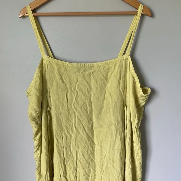 Henna Vintage Embroidered Boho Max Dress Sleeveless 100% Rayon Women's Size 1X - Image 5