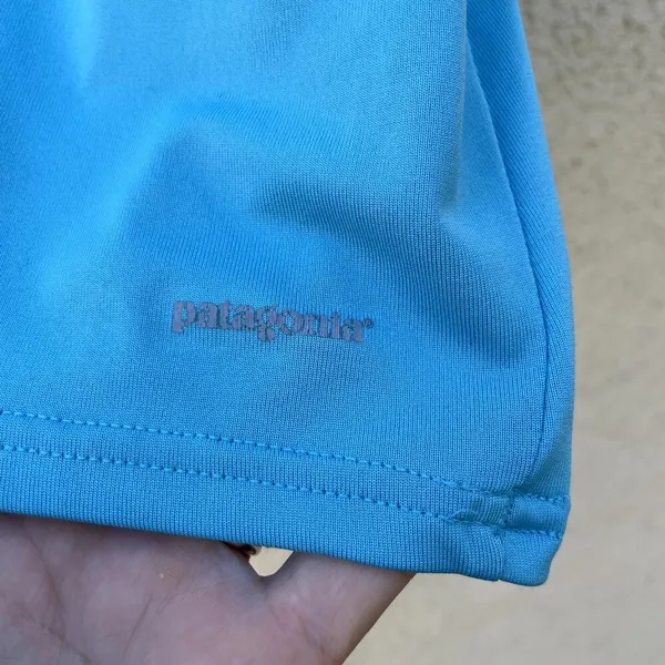 Patagonia Capilene 1 Silkweight Tee XS Blue Short Sleeve - Image 4