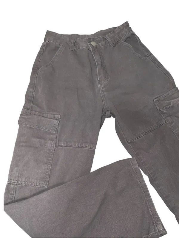 Gray cargo pants - Image 3