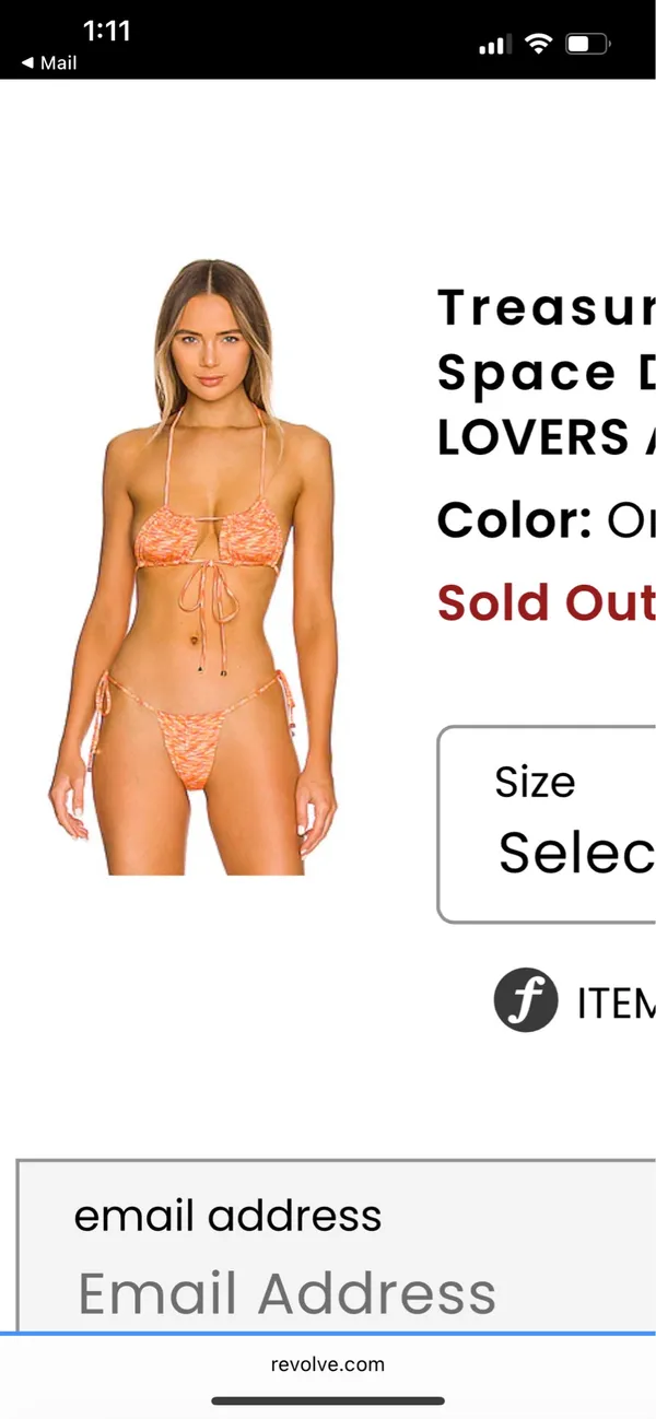 Lovers + Friends treasure orange bikini - Image 3