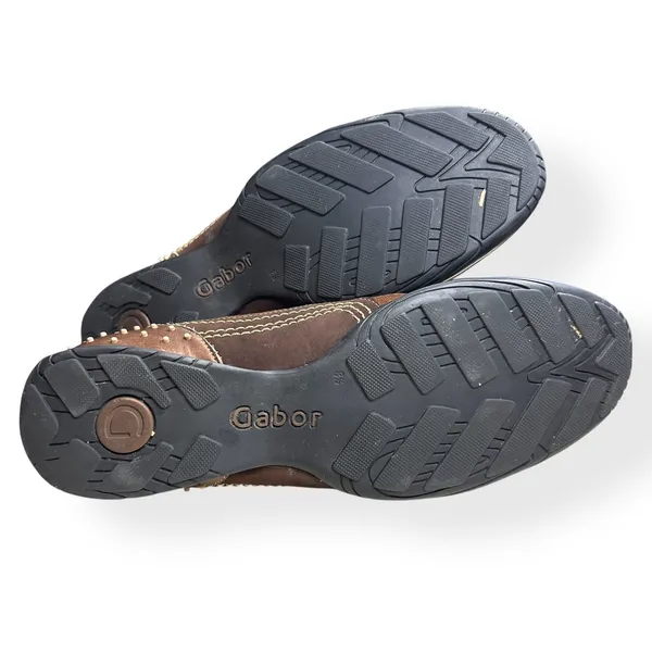 Gabor Comfort‎ Suede Leather Lace Up Sneakers Brown 8.5 UK 10.5 US Wide Utility - Image 9