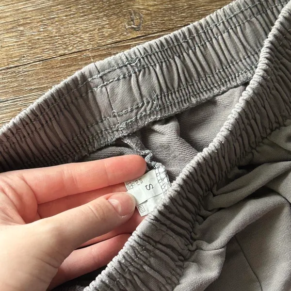 high waisted dark gray sweatpants - Image 4