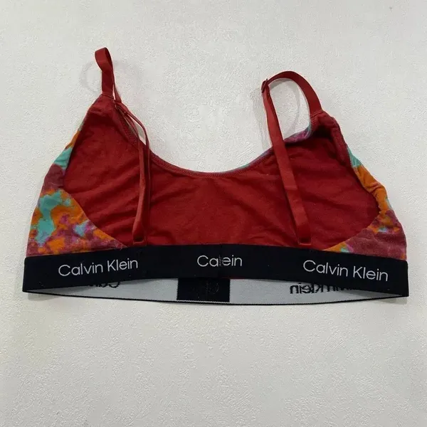 Calvin Klein Tie-Dye Bralette | Wireless Lounge Bra | Size XL - Image 2