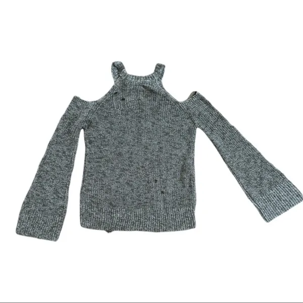 Hollister Green Long Sleeve Open Shoulder Sweater Size XS NWT - Image 4