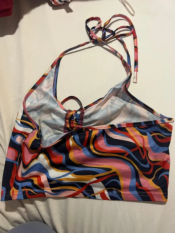 Retro Crop Halter Top Multiple Size M - Image 3