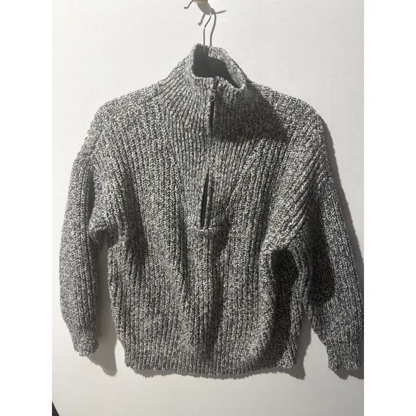 OFFLINE by Aerie Speckled Multicolor Quarter Zip Chunky Knit Sweater‎ M M - Image 3
