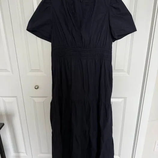 Quince 100% Organic Cotton Tiered Maxi Dress Size L - Image 3