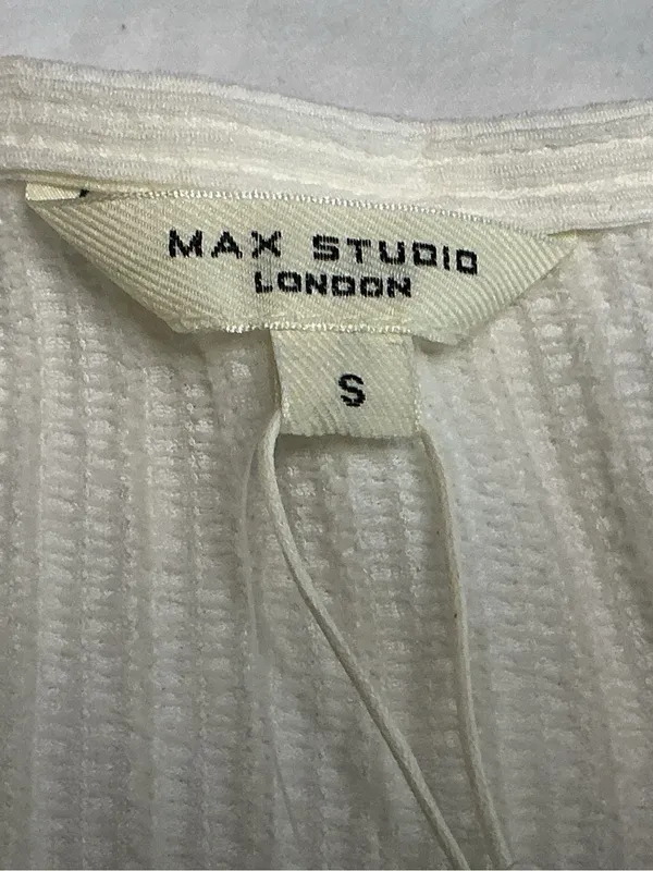 Madewell Max Studio London Cream Textured Ribbed Top NWT Size Small - Image 7