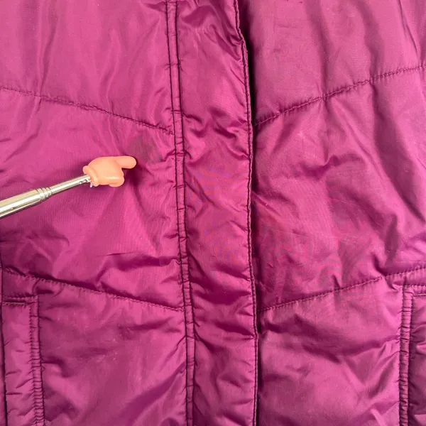 Columbia Purple Quilted Puffer Vest Womens‎ Small Fleece Lined Insulated Winter - Image 4