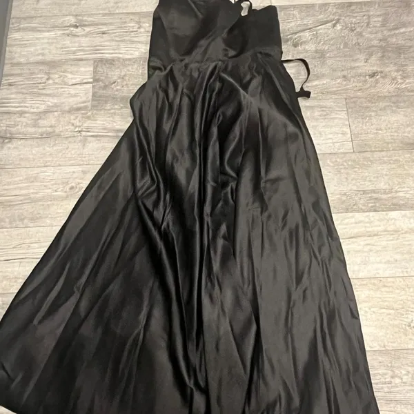 NWT Black Wedding Guest Womens Dress One Shoulder‎ Size 10 - Image 3