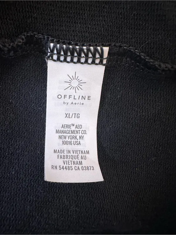 aerie Black Cropped Muscle Tee - Image 5