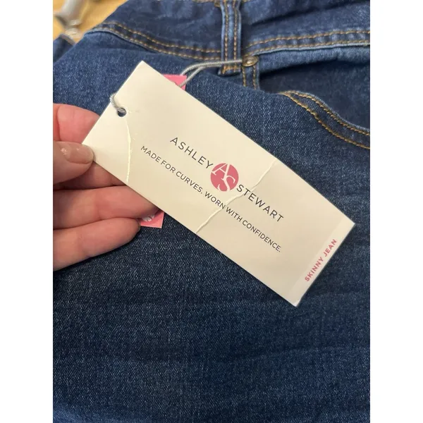 Ashley Stewart Fearless 26 Skinny Jeans High Rise Stretch Denim NWT Plus Womens - Image 7