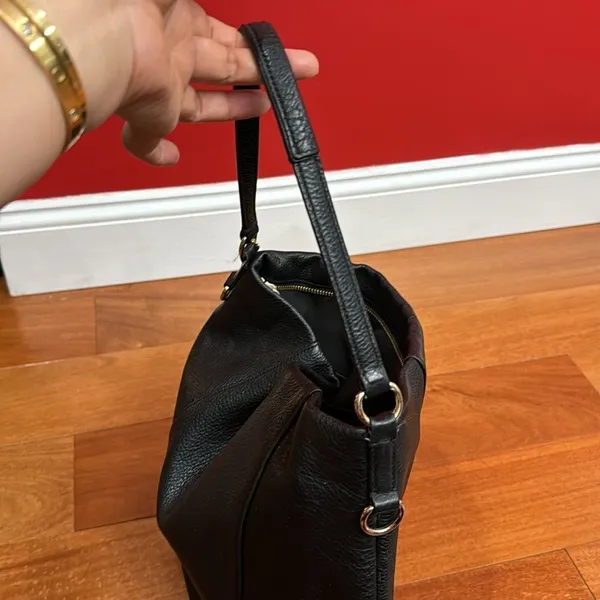 Coach Black‎ Madison Isabelle Leather Hobo Shoulder Bag - Image 12