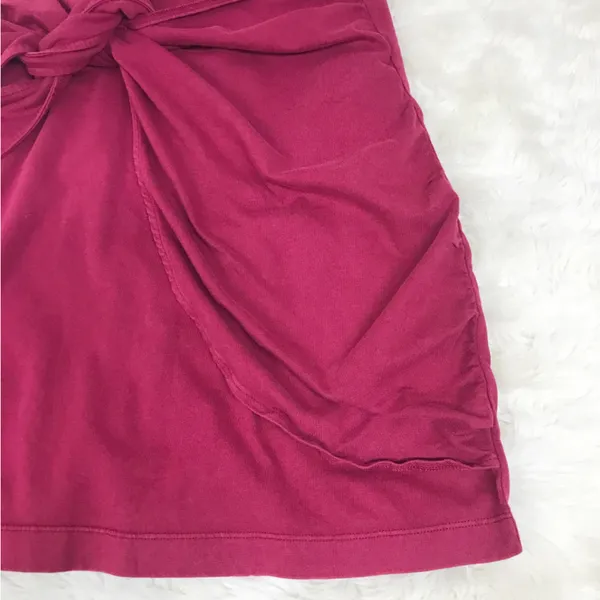 L*SPACE Cypress Burgundy Red Wrap Front Mini‎ Tank Dress Casual Beach Size Small - Image 10