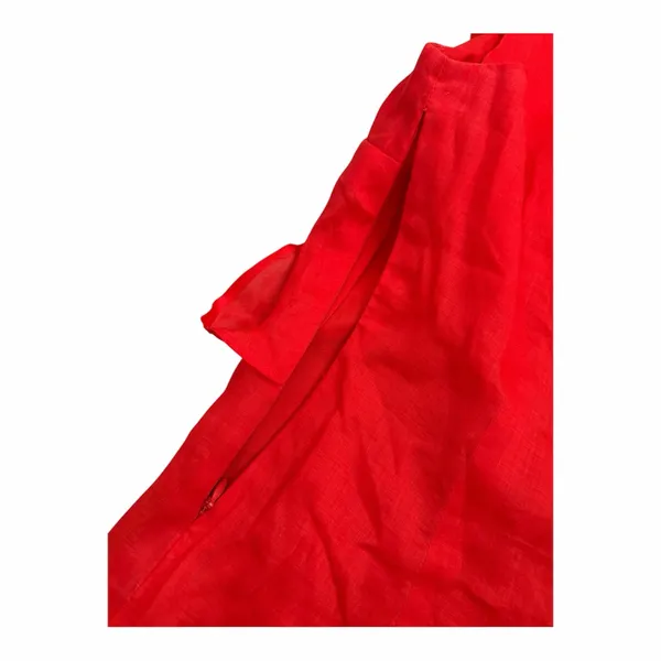 Boden Red Ruffled Sleeveless Top Size 8 - Image 5