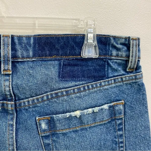BDG Betty High Rise Distressed Raw Hem Wide Leg Cropped Culotte‎ Jeans Sz 28 - Image 8