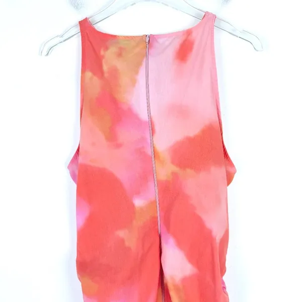 As Seen On Screen LUXE x MILLIE Ruched Mini Dress with Keyhole in Marble Print Size 12 EUC - Image 12