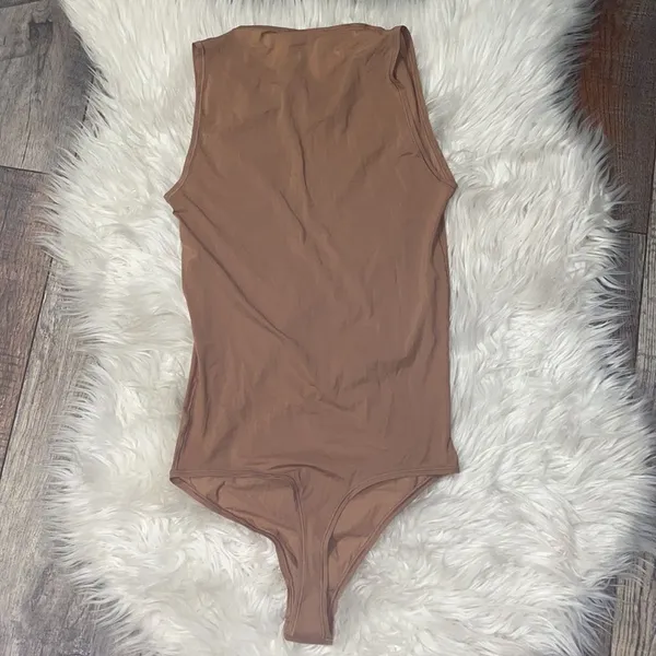 SKIMS Jelly Sheer Sleeveless Thong Bodysuit in Sienna, NWT - Image 8