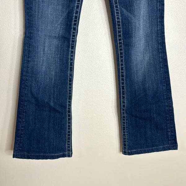 Miss Me ladies bootcut denim jeans‎ with studded bling gem pockets size 27 - Image 4