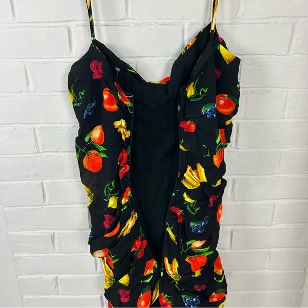 NWT We Wore What Ronnie Ruched Fruit Print Mini Dress Size XL - Image 15