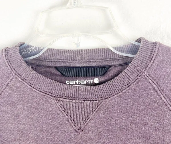 CARHARTT Blackberry Relaxed Fit Graphic Spellout Long Sleeves Sweatshirt Size XS - Image 6