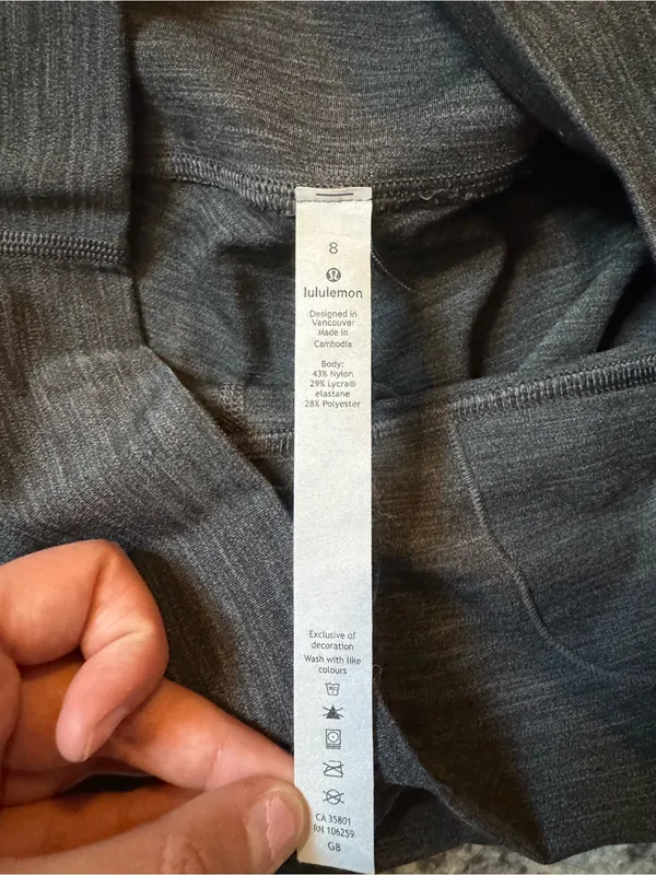 lululemon athletica Dark Gray leggings - Image 3