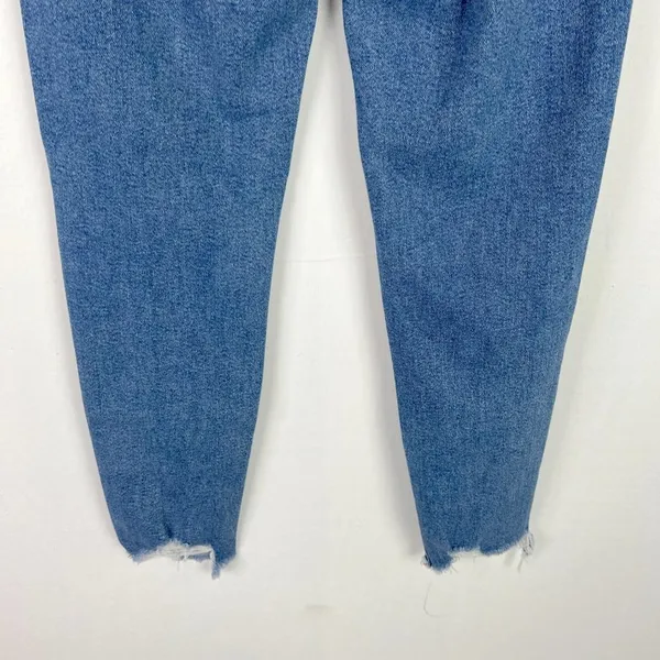 American Eagle Distressed Stretch Mom Jean Ankle Length Size 2 EUC T2586 - Image 9