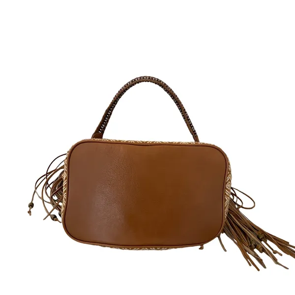 Sam Edelman |‎ Woman’s Fringe Bucket Shoulder Bag - Brown $98 - Image 3