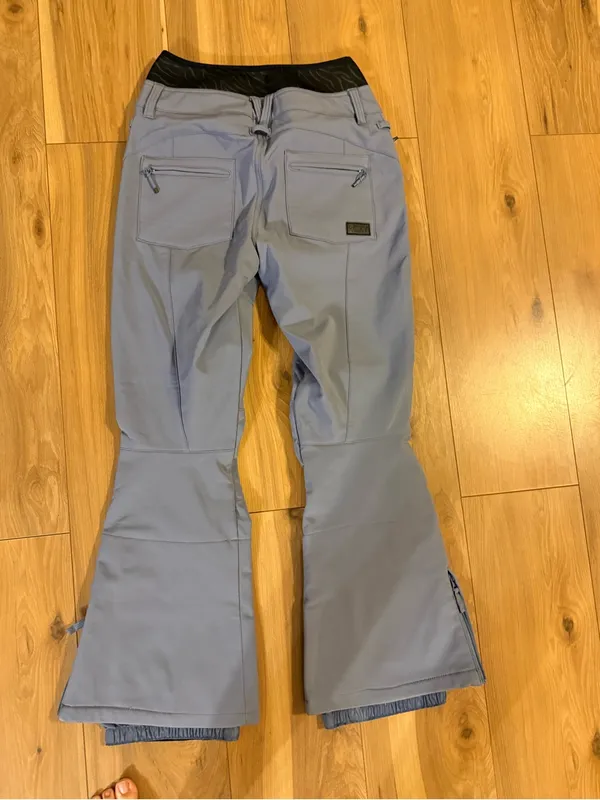 NEW Roxy RISING HIGH SNOW PANTS WOMEN'S Medium Blue DryFlight Waterproof - Image 2