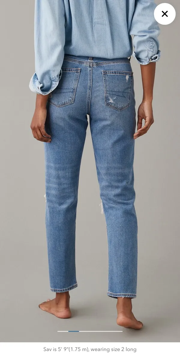 American Eagle Outfitters Ripped Mom Jean - Image 2