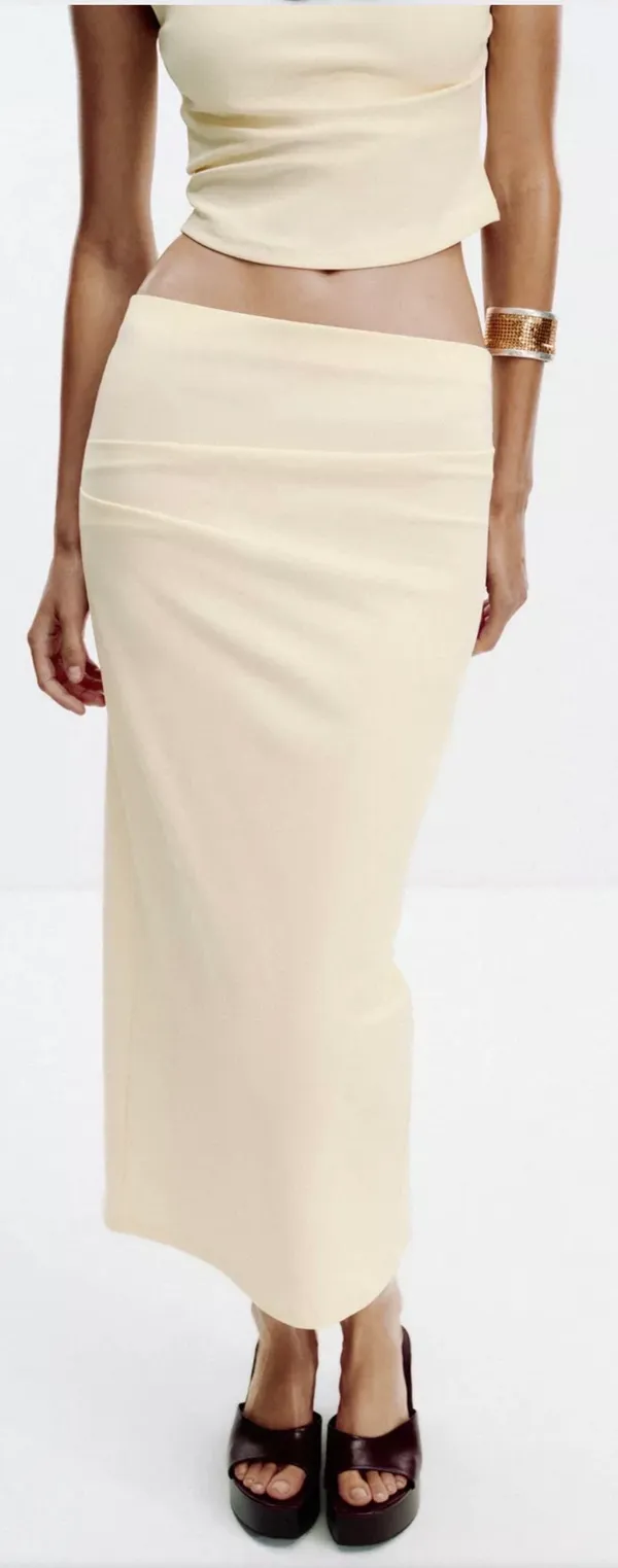 ZARA Textured Midi Skirt - Image 2