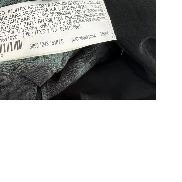 Zara Maxi Dress Tie‎ Dye Printed Chiffon Beaded Straps Green Size Small - Image 17