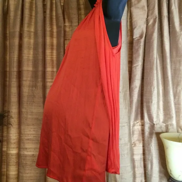 Motherhood Maternity Women's Orange Cold Shoulder Summer Top-Size S-NWT - Image 4