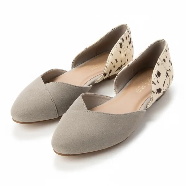 Toms Women's Cow print brown/cream Flats‎ size 10W - Image 6