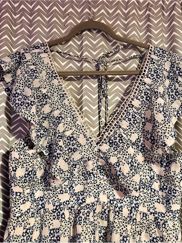 Anthropologie | V-Neck Plunge Tunic Mini Dress, Medium - Image 5