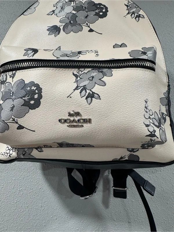 Coach Charlie Backpack Fairy Tale Floral Print Backpack - Image 3
