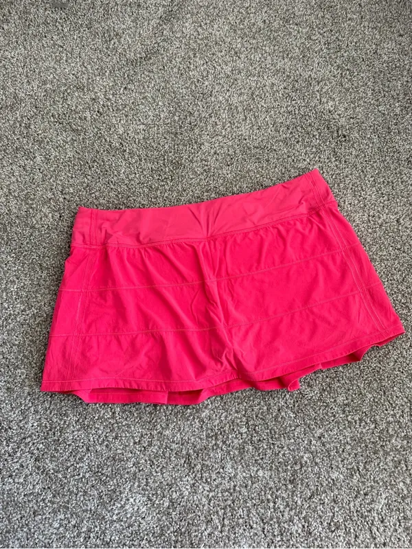 Lululemon Pace Rival Mid-Rise Skirt Pink Size 12 Athletic Skirt - Image 7