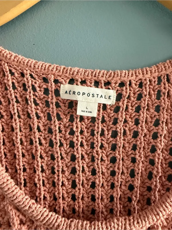 Aeropostale Crochet Chunky Knit Tank Top - Image 3