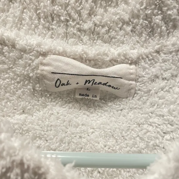 White & pink Oak + Meadow "LOVER" sweater - Image 2