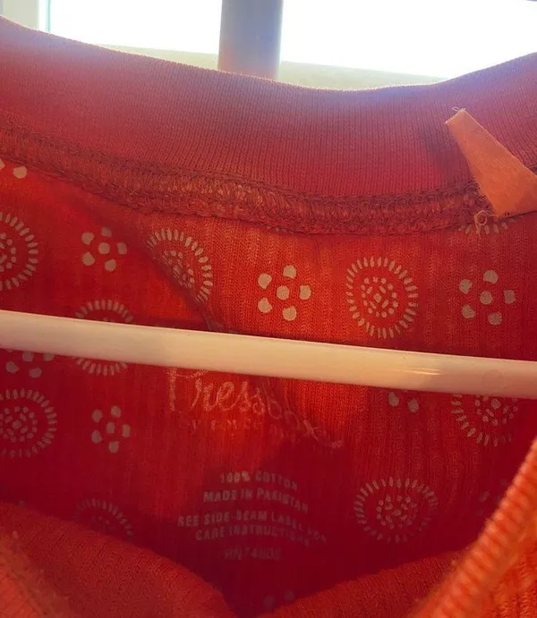 Clemson Corded Sweatshirt Orange Size M - Image 3