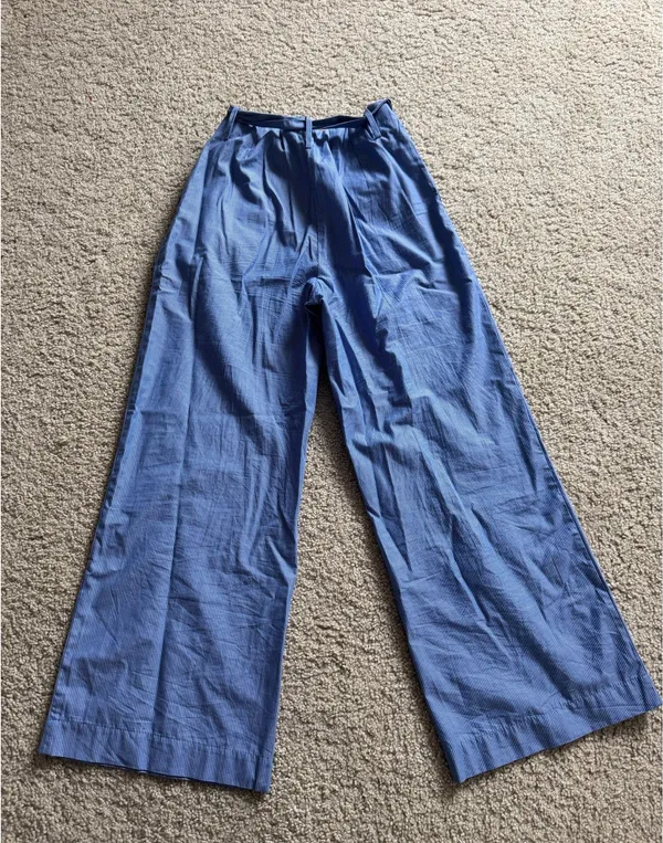 Abercrombie & Fitch Wide Leg Tie Pants - Image 3