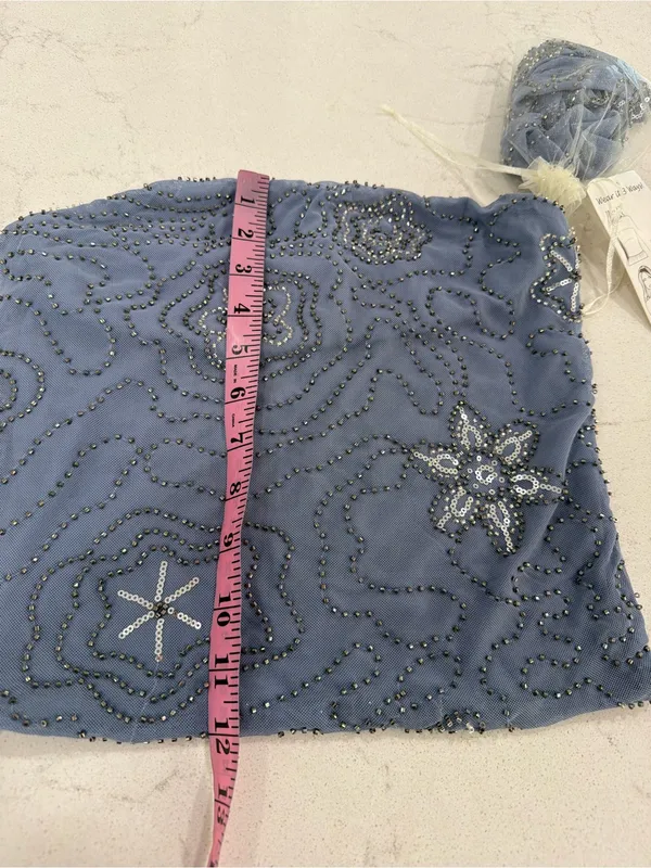 Embellished Strapless top in Slate Blue - Image 9