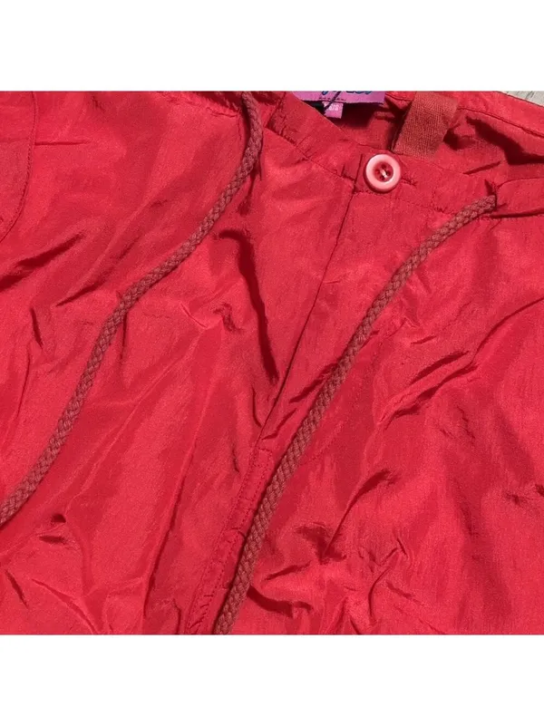 Edikted Rian Red Nylon Cargo Pants Size XS/S - Image 5