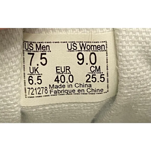 Vans x Flour Shop White Old Skool Leather Rainbow Sneakers Women’s 9 Pride Fun - Image 5