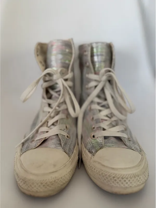 Converse All Star iridescent high top sneakers - Image 5