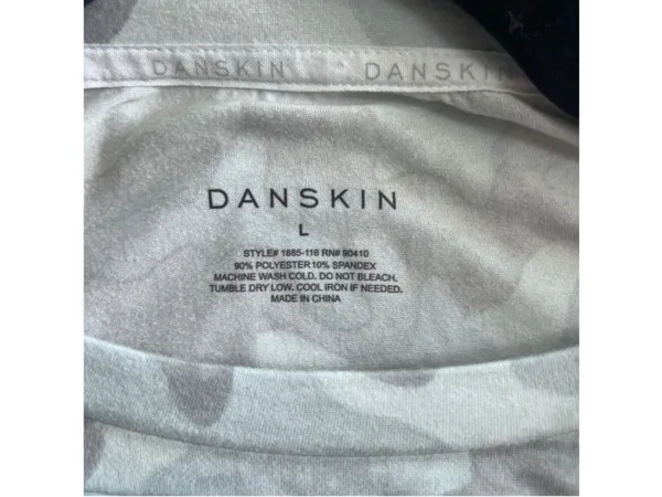 Danskin Camo Logo T-Shirt – Women's Size Large – Gray Camo Print (b2) - Image 3