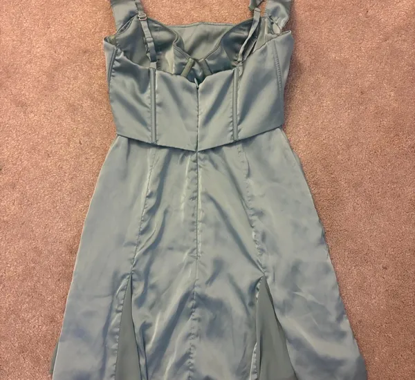 Oh Polly Light Blue Corset Mini Dress - Image 4